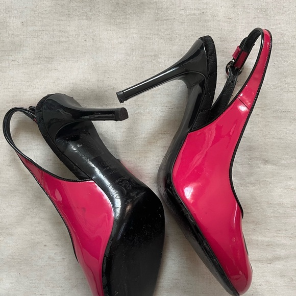 Dolce and Gabbana Y2K Pink Bow Slingback Heels - Picture 5 of 7